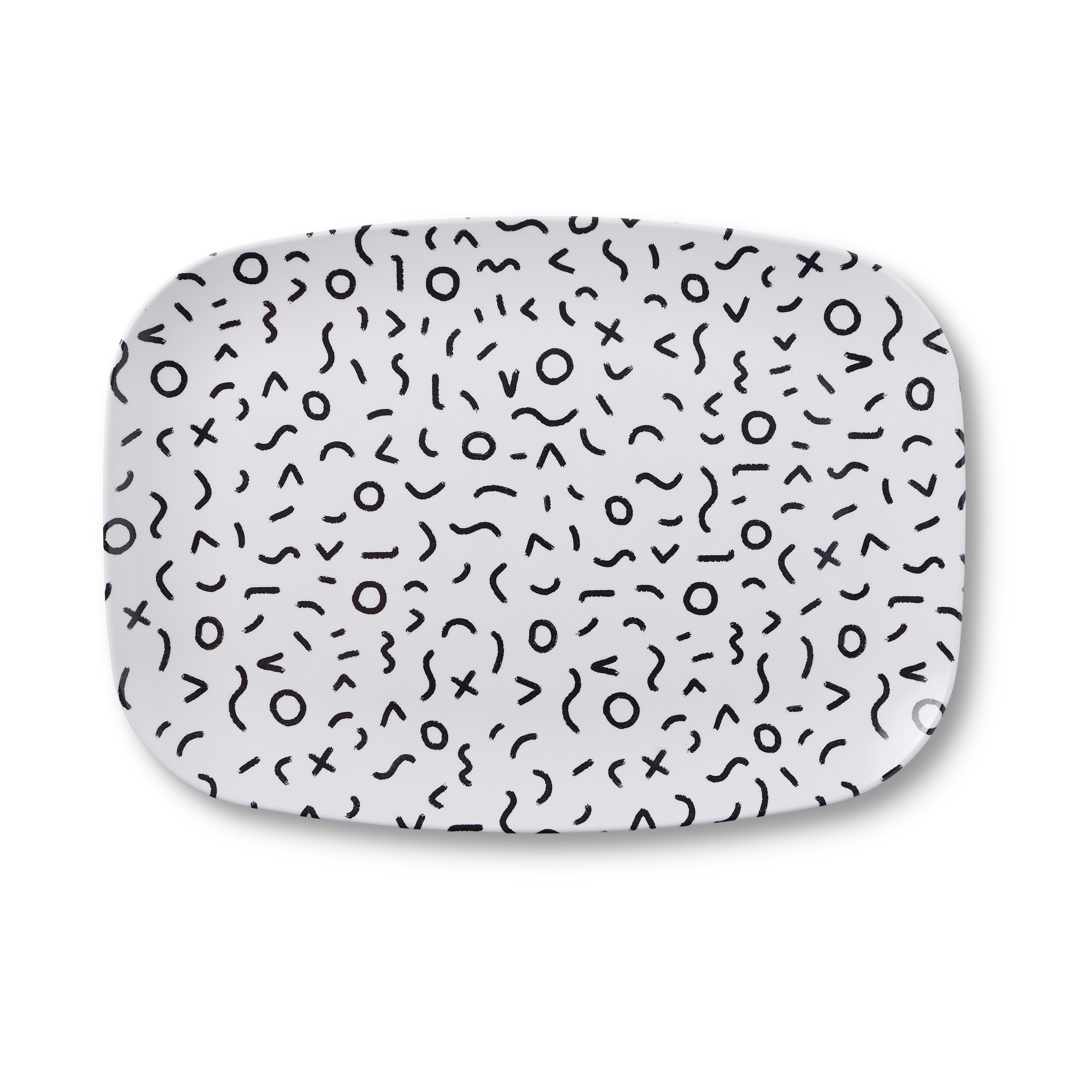 Squiggles Melamine Platter