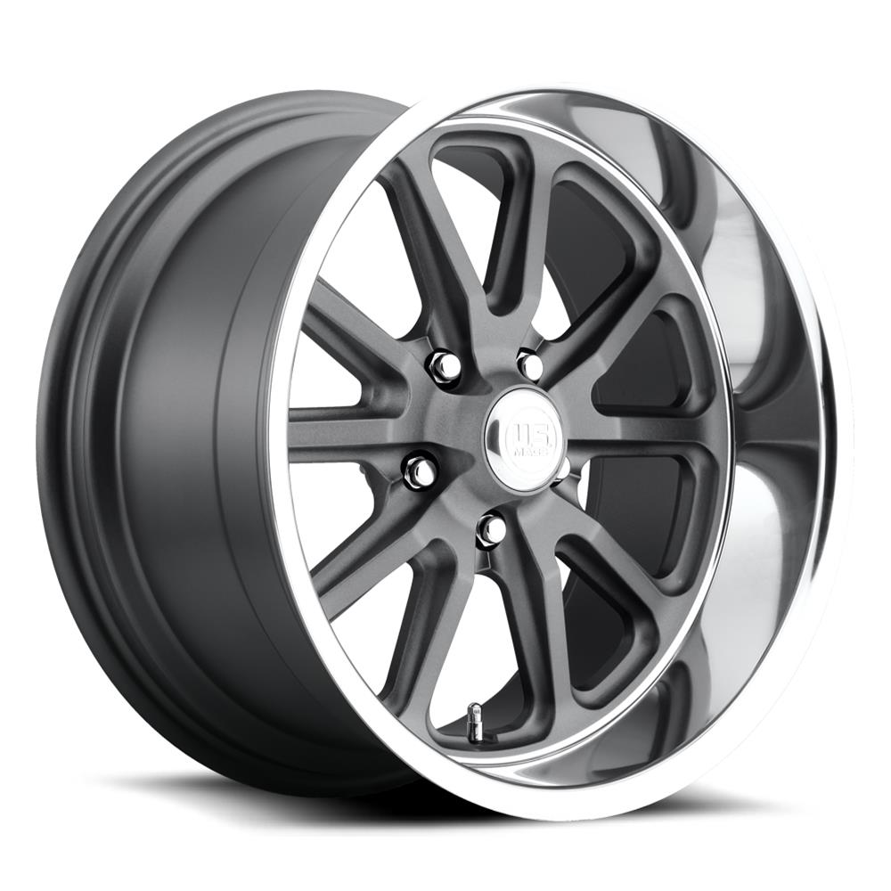 U.S. Mags U11120057365 U.S. Mags Rambler U111 Gunmetal with Machined Lip Wheels