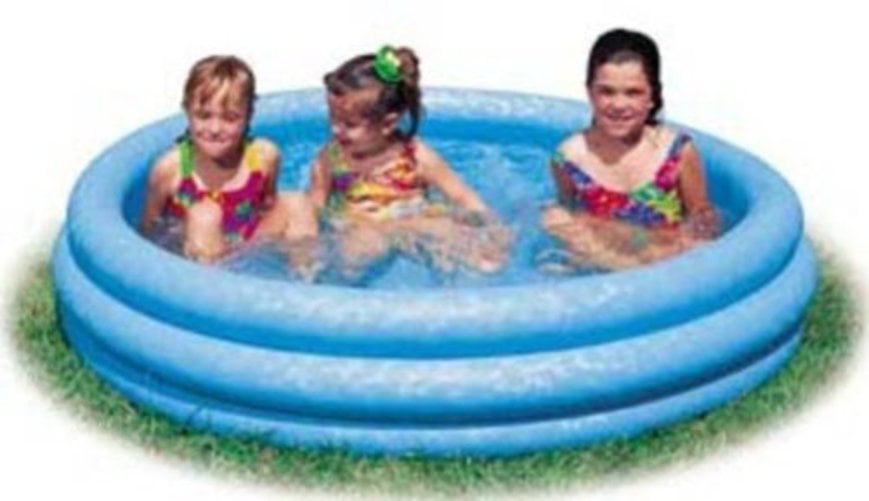 Inflatable Crystal Blue Swimming Pool (45in X 10in) Multi-Colored