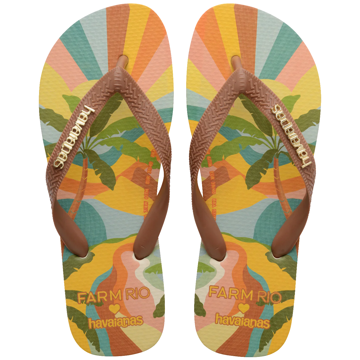 Chinelo Havaianas Farm Paisagem Carioca