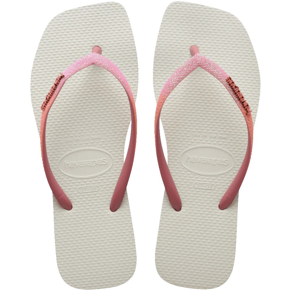 Chinelo Havaianas Slim Square Glitter Mix