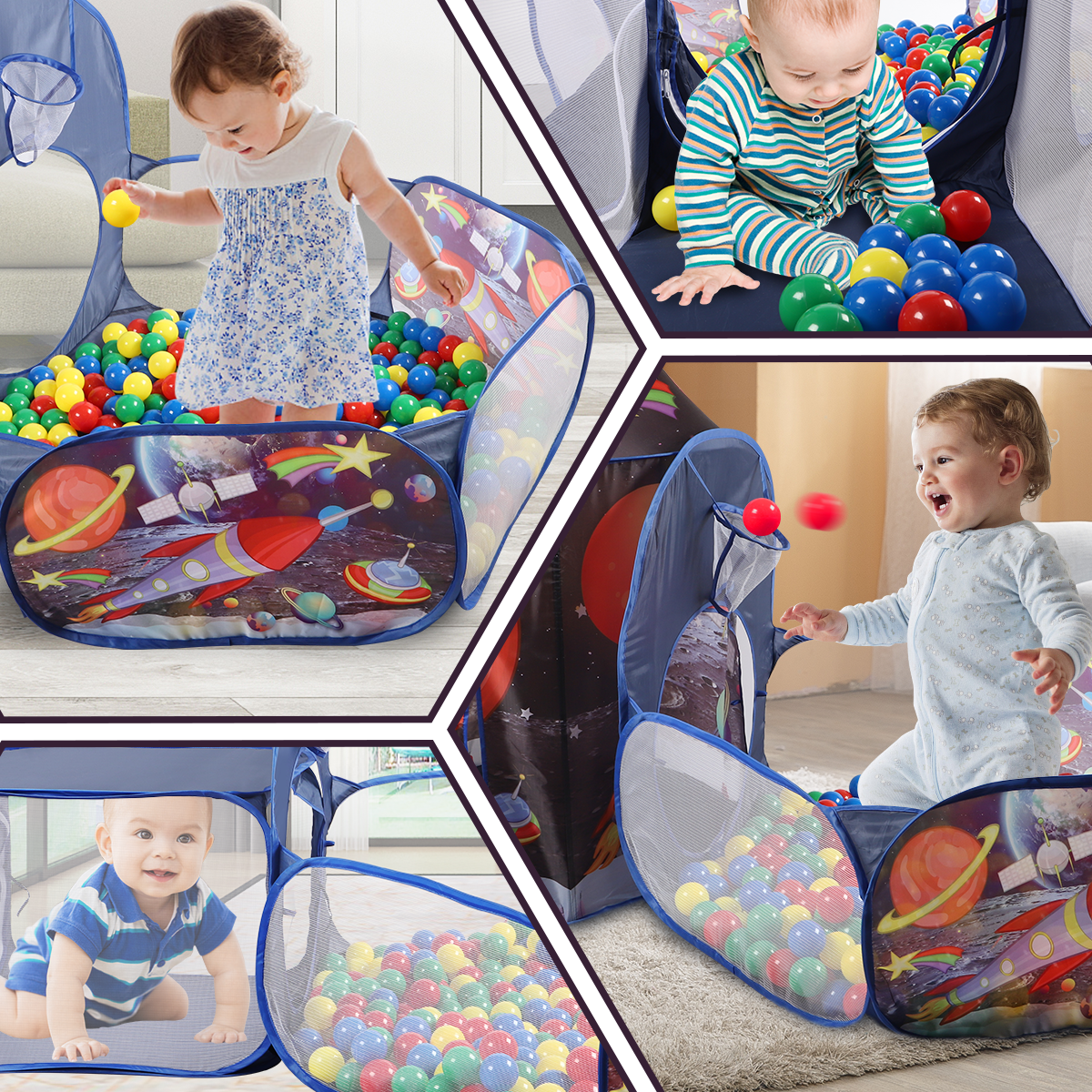 GILOBABY Kids Play Tent, Indoor or Outdoor Playhouse for Toddler (Polyester)