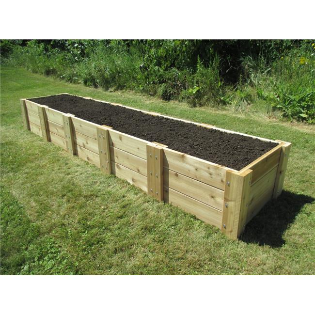 Infinite Cedar RB2x10x16.5 Deep Root Cedar Raised Garden Bed, 2 ft. x 10 ft. x 16.5 in.