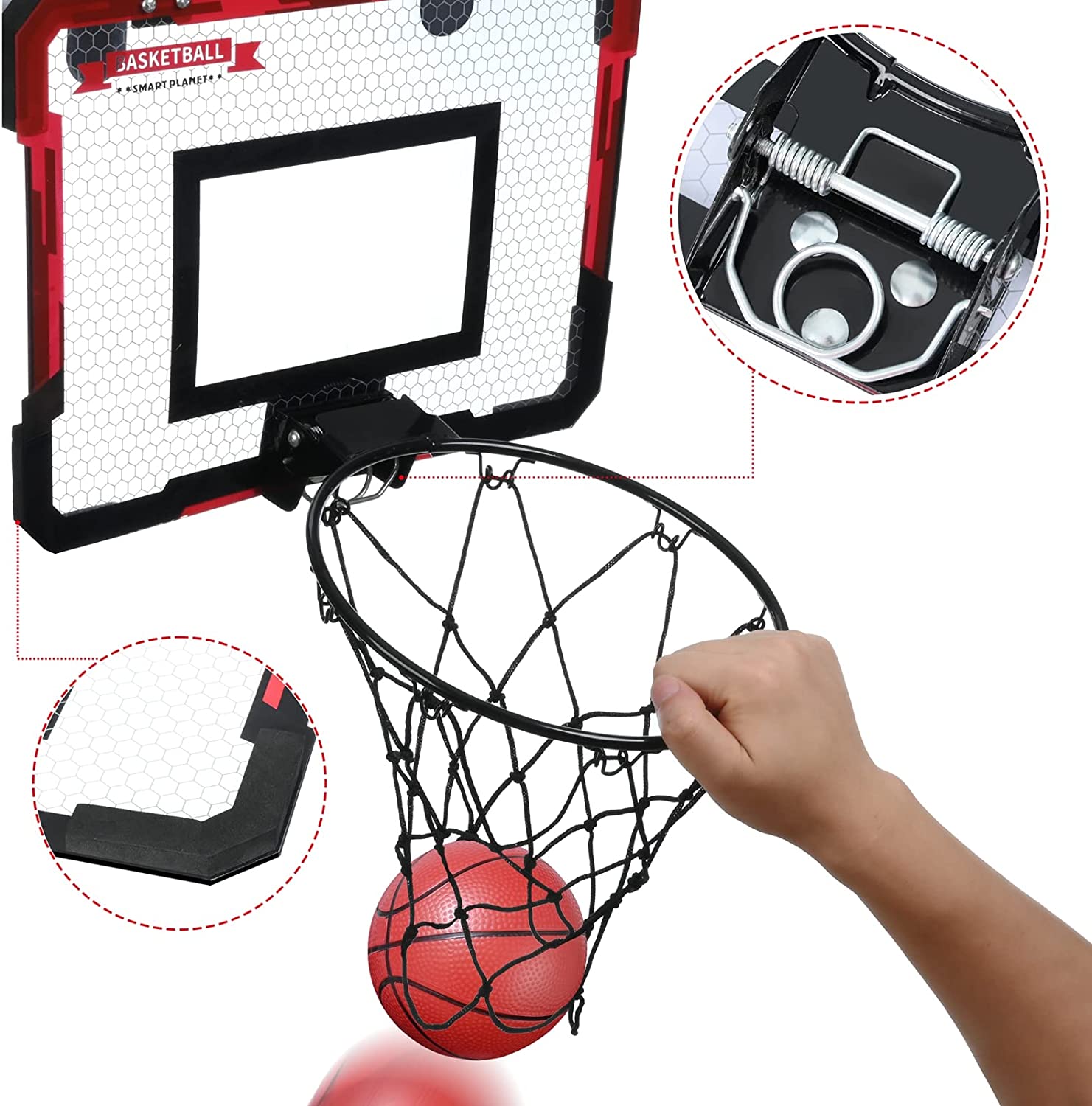 Zmoon Basketball Hoop Indoor for Kids 16.5