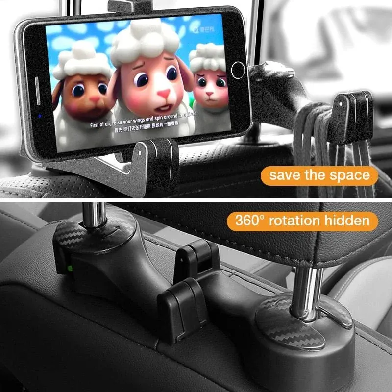 (🎉NEW YEAR SALE-48% OFF) 2 in 1 Car Headrest Hidden Hook(BUY 2 GET