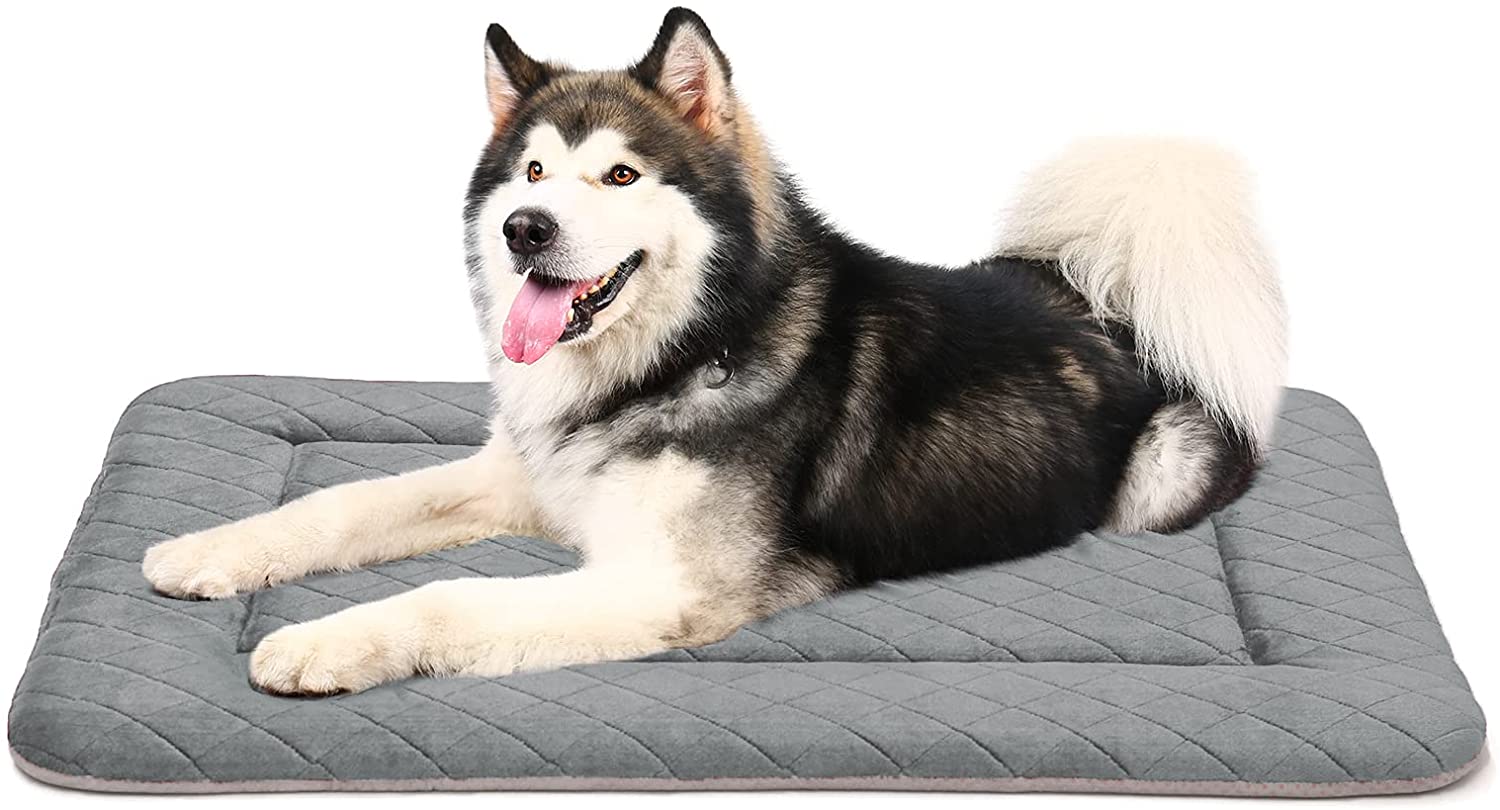 PROCIPE Large Dog Bed Crate Mat Anti Slip Mattress Washable for Large Medium Small Pets Sleeping