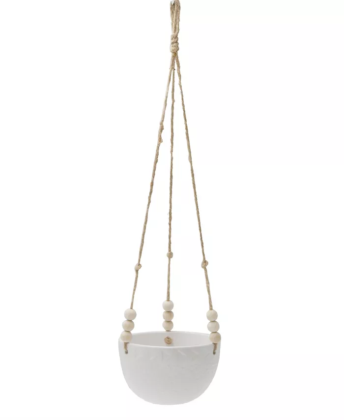Flora Bunda Caveman Ceramic Hanging Planter， 5.38