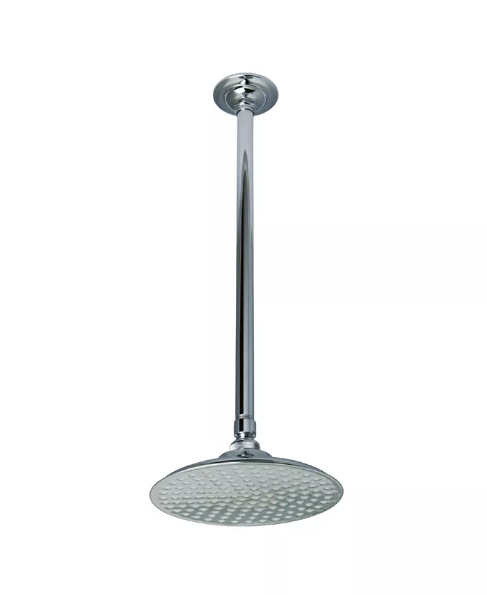Kingston Brass Victorian Shower Head with 17-Inch Ceiling Mounted Shower Arm in Polished Chrome