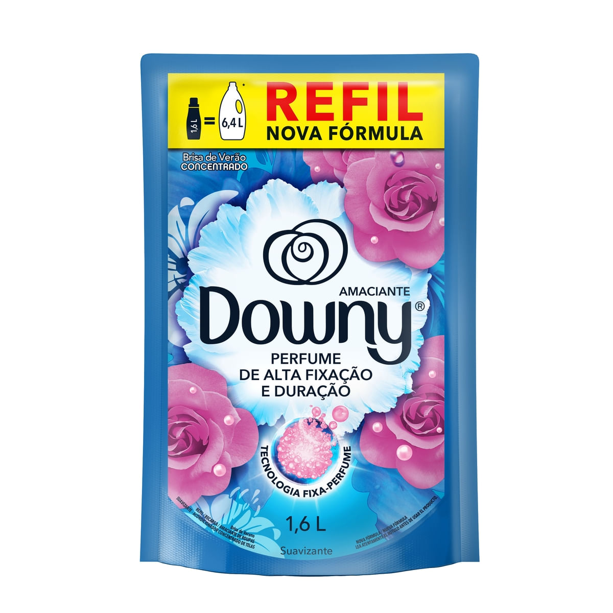 Amaciante De Roupa Concentrado Brisa De Verao Downy Sache 1,6l