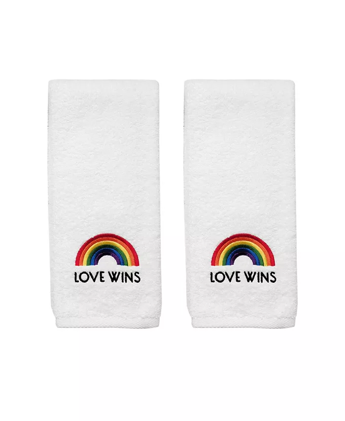Avanti Love Wins Hand Towel Set， 2 Piece