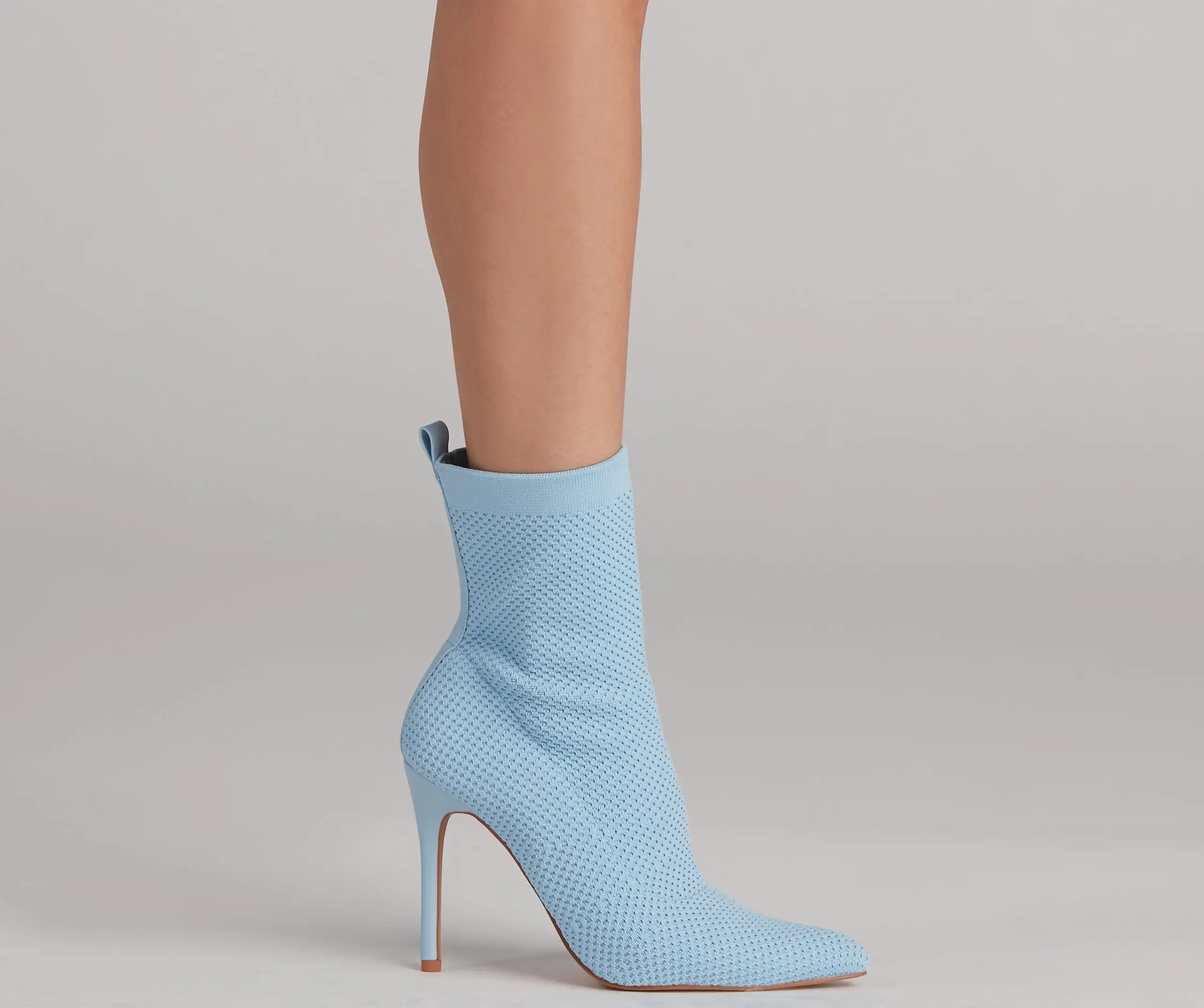 Major Strut Knit Stiletto Booties