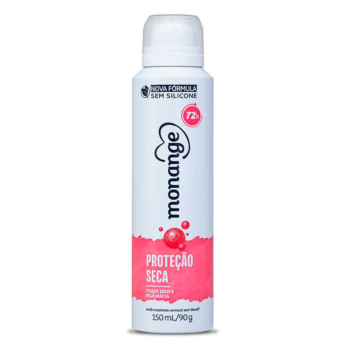 Desodorante Aerossol Antitranspirante Monange Feminino Protecao Seca 150ml