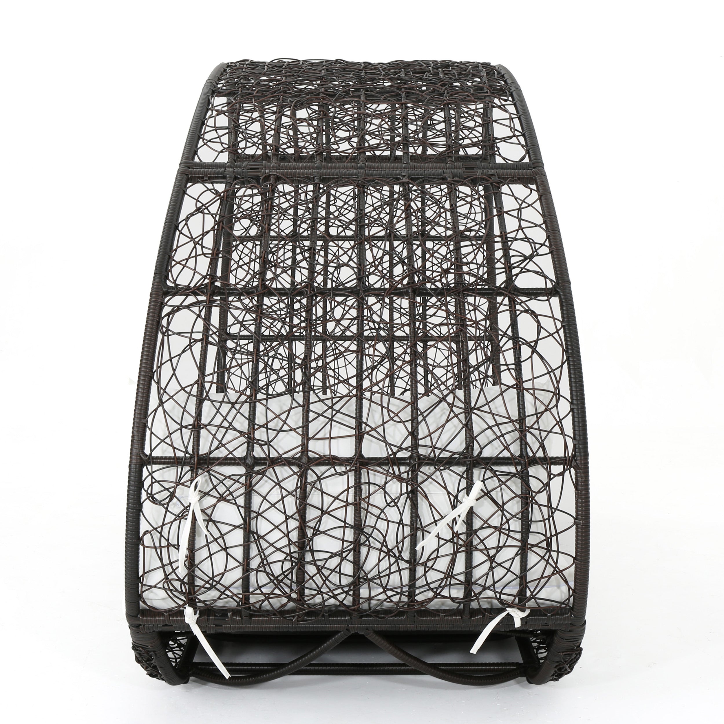 Bedford Outdoor Wicker Overhead Canopy Daybed w/ Water Resistant Cushion