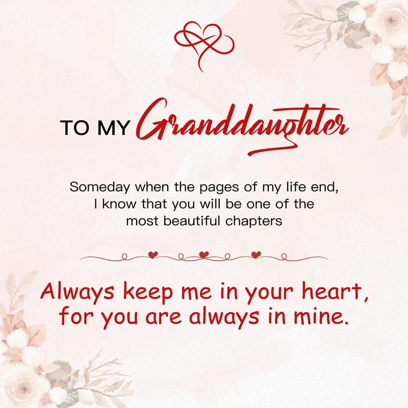 🔥  49% Off🔥🔥🎄-For Granddaughter - For You Are Always In Mi