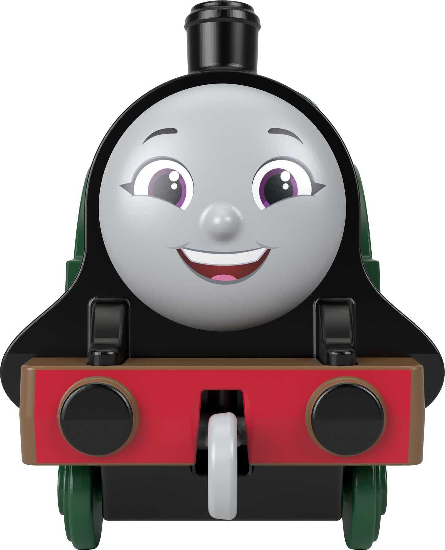 Thomas and Friends Emily Engine， Die-Cast Metal Push-Along Toy Train