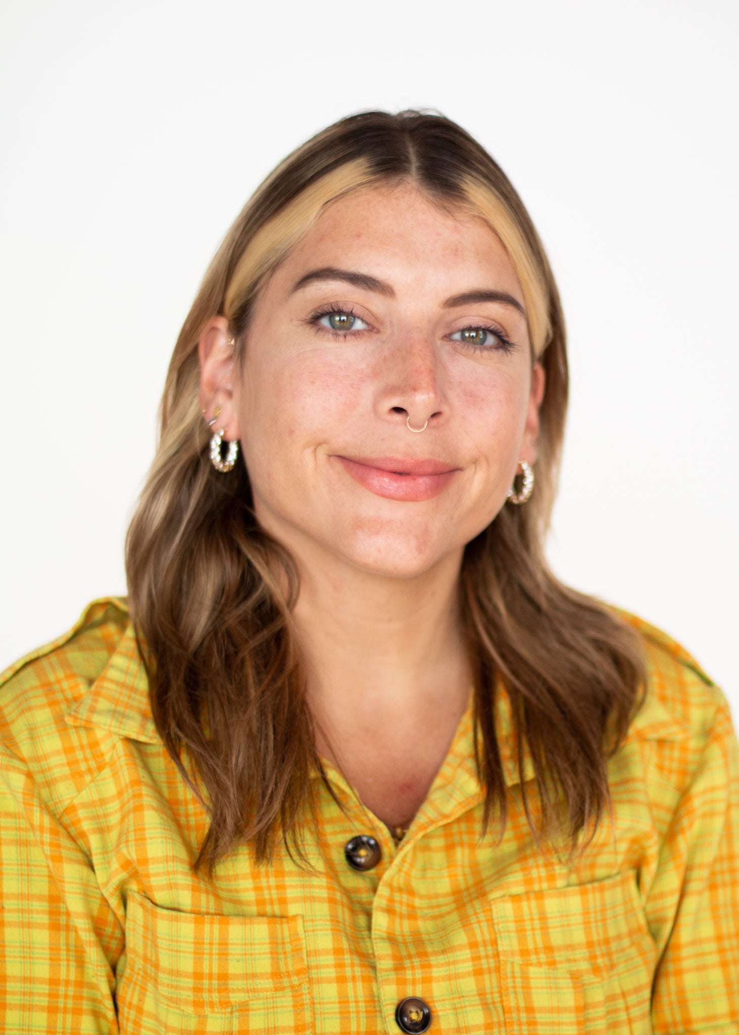 Shashi Pave Hoops  Yellow Size One Size