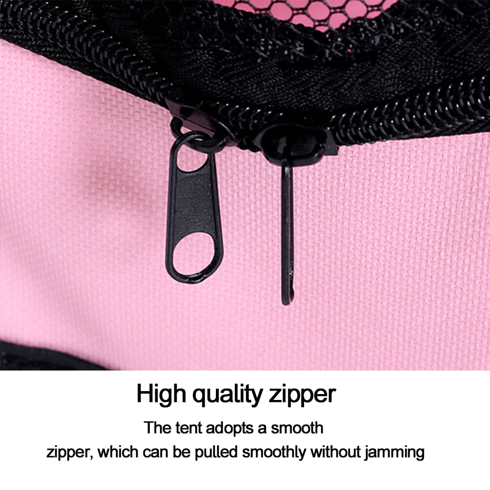 Feelers Pet Playpen Dog Fence Portable Foldable Cat Cage Safe Guard for Indoor Outdoor， Pink， S