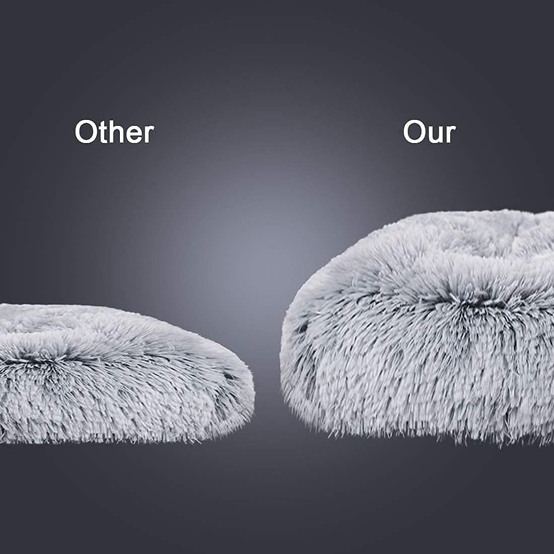 Large Dog Bed Anxiety Washable Cat Dog Mats Anti-Slip Bottom Large 44''×30'' Pet Beds