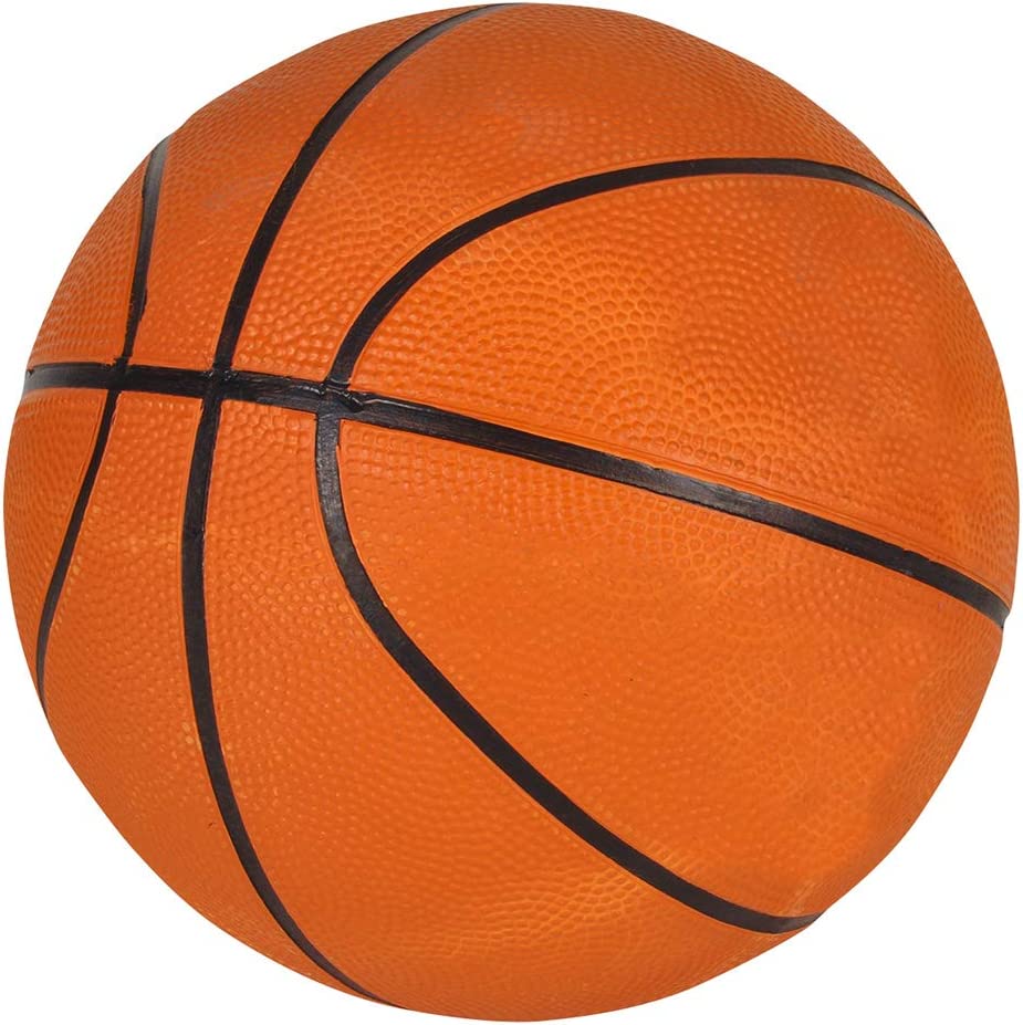 Mini Basketballs - (7 Inch， Size 3) Pack of 4 - Mini Hoop Basketball Set with Air Pump for Indoor， Outdoor， Pool Parties， Small Hoops Basketball Game Party Favors for Kids by Bedwina