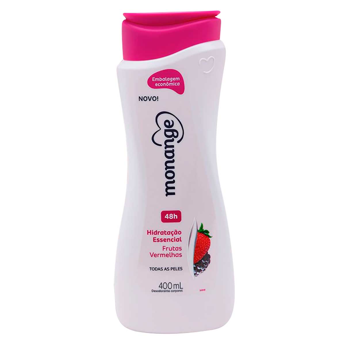 Hidratante Desodorante Monange Hidratacao Nutritiva Frutas Vermelhas 400ml