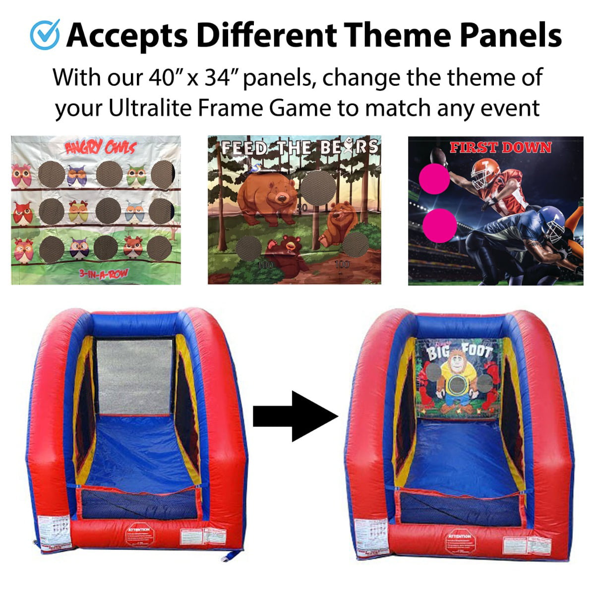 Pogo UltraLite Commercial Inflatable Air Frame Game， Decorate the Tree