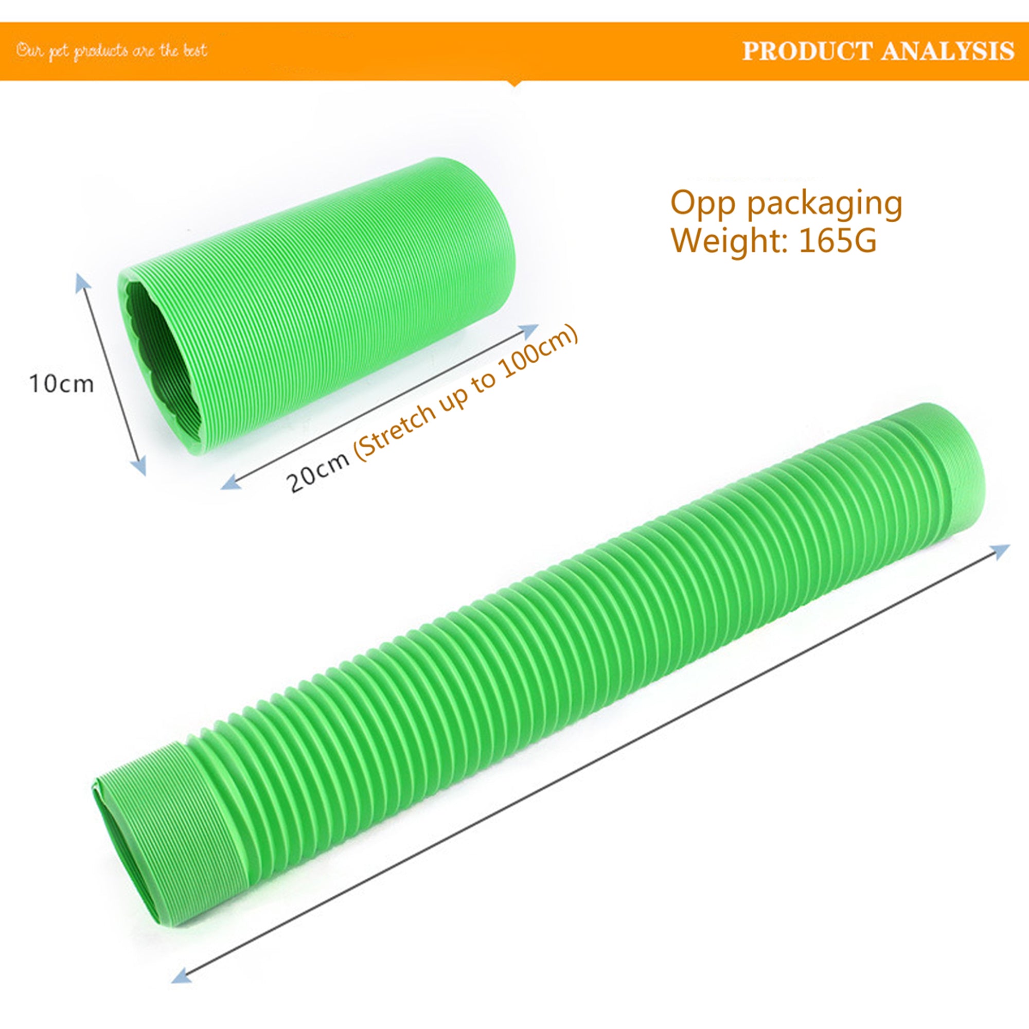 Chollius Hamster Toy， Telescopic Pipe with Bright Color， Adjustable Plastic