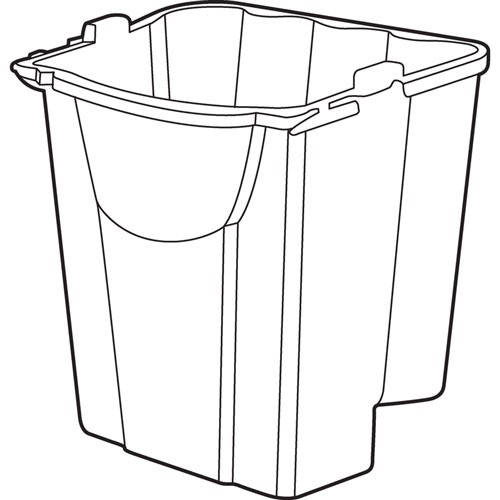 Rubbermaid WaveBrake 18qt Dirty Water Bucket | 18 quart， 14