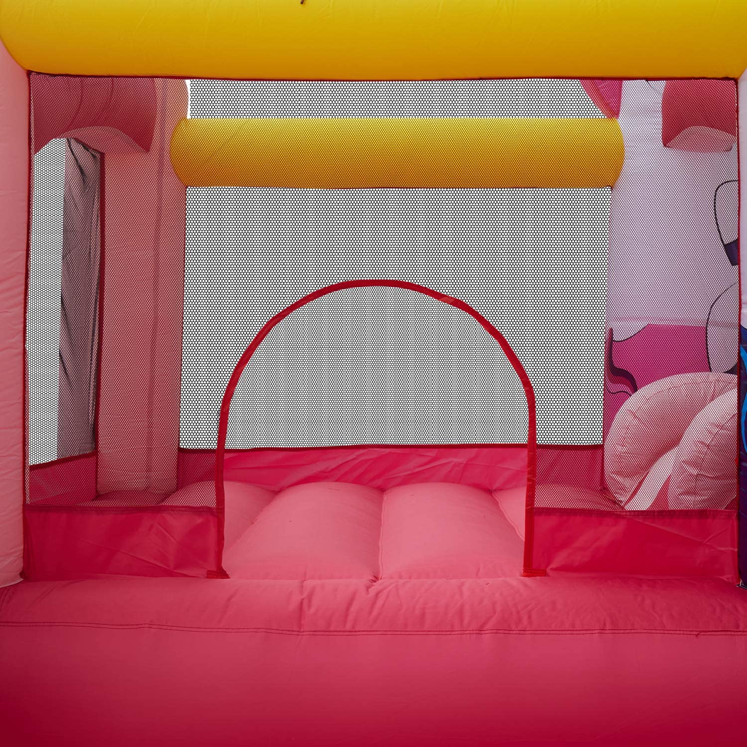 Kinbor Kids Inflatable Jumping Slide Bounce House with Blower Ocean Ball， Pink Unicorn