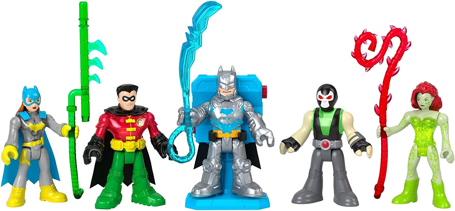 DC Super Friends Imaginext Batman Battle Multipack (Batman， Poison Ivy， Batgirl， Robin and Bane)