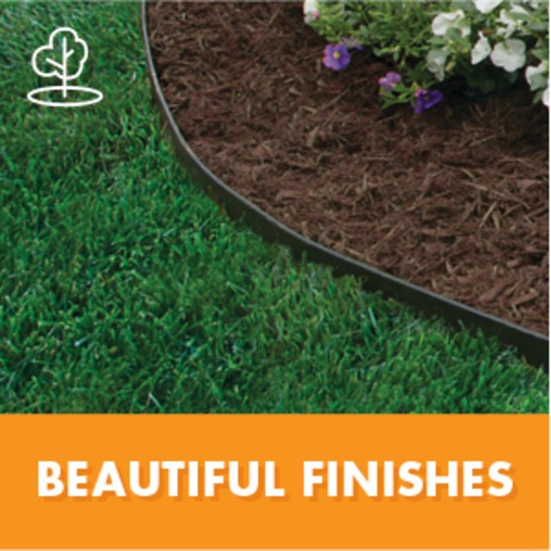 EasyFlex LandShark Pound-In Landscape Edging in Black, 20 ft. Kit., Plastic