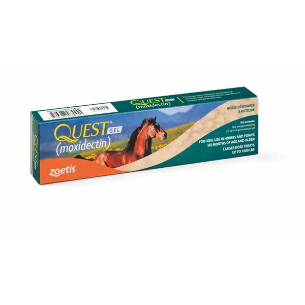 Zoetis Quest Gel (Moxidectin) Horse Dewormer and Boticide