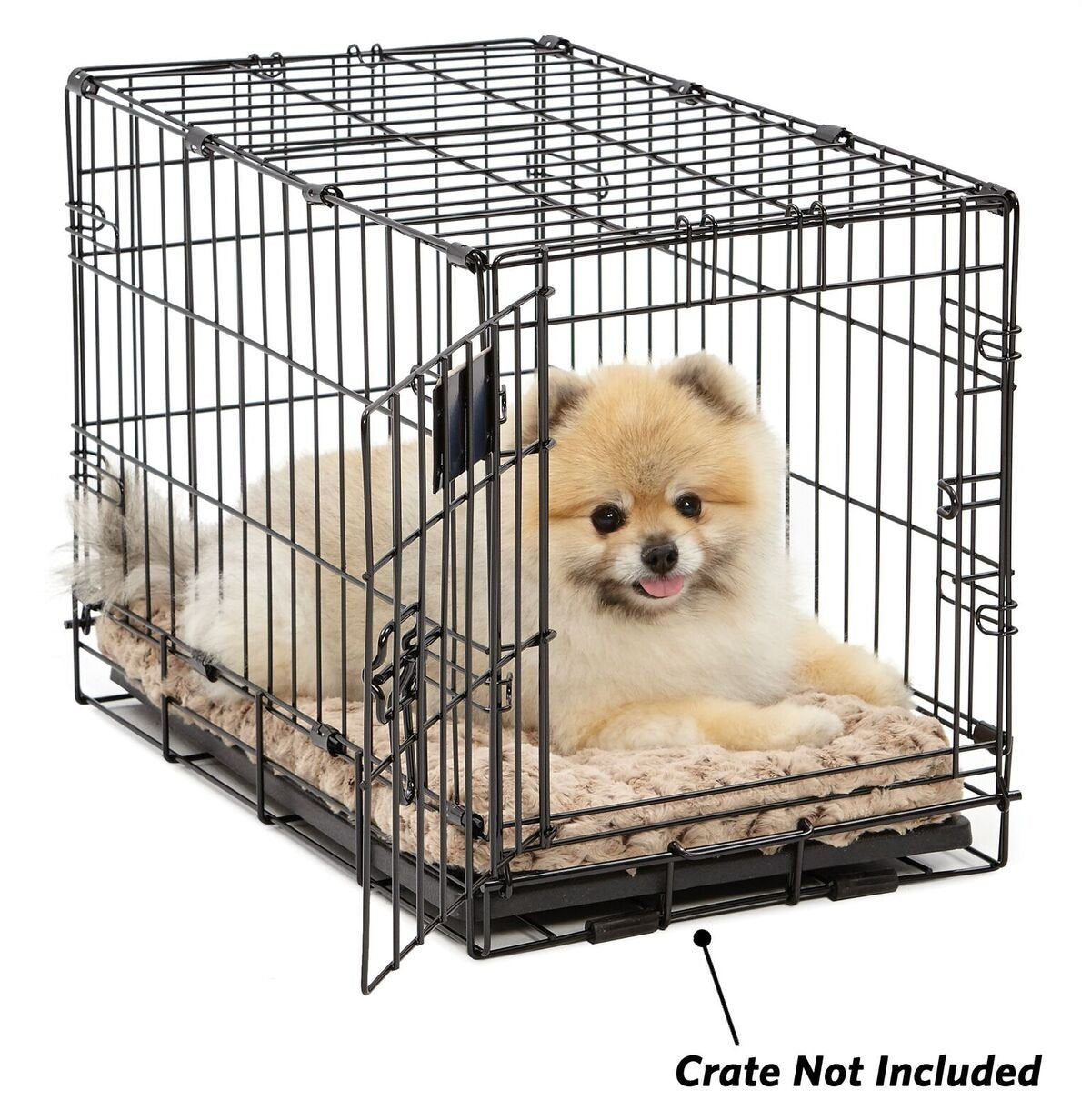 MidWest Quiet Time Dog Bed and Crate Mat， Deluxe Ombre Swirl， 18