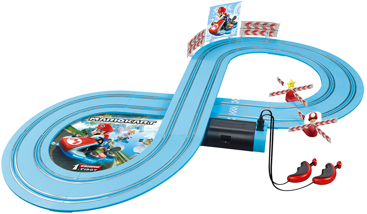 Carrera First Mario Kart Beginner Slot Car Race Track Set Featuring Mario Versus Yoshi