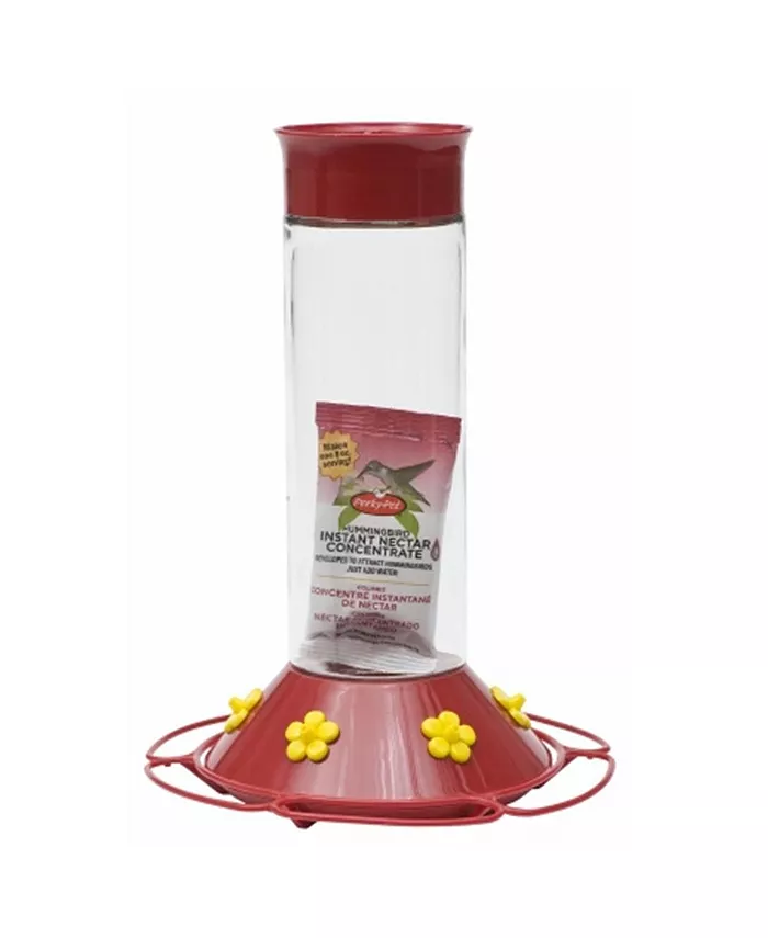 WoodStream 209B 30 Oz Clear Glass Hummingbird Feeder