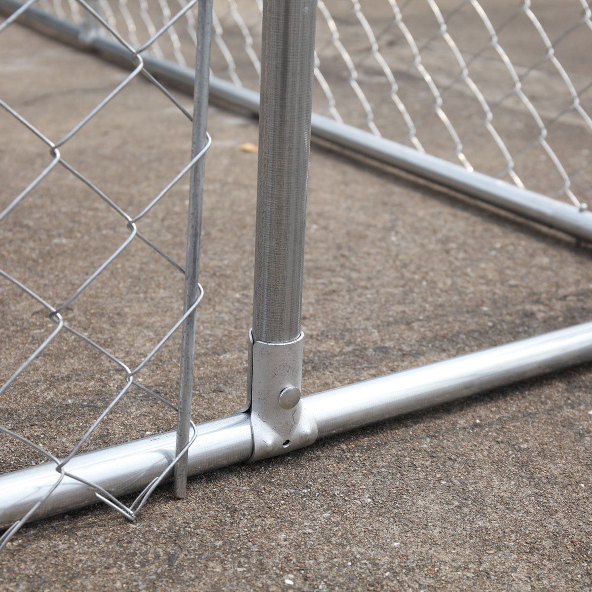 Coziwow 10 x 10 ft Outdoor Dog Kennel Dog Cage Enclosure Heavy Duty Chain Link for Large Dog W/ Door