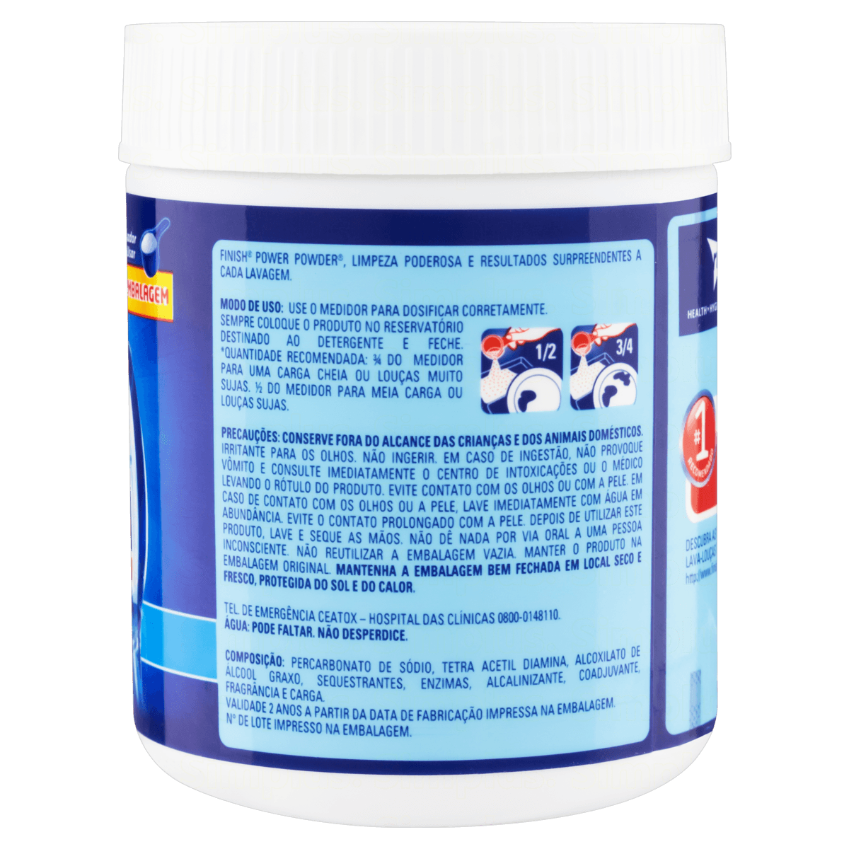 Detergente para Lava Loucas em Po Finish 450g