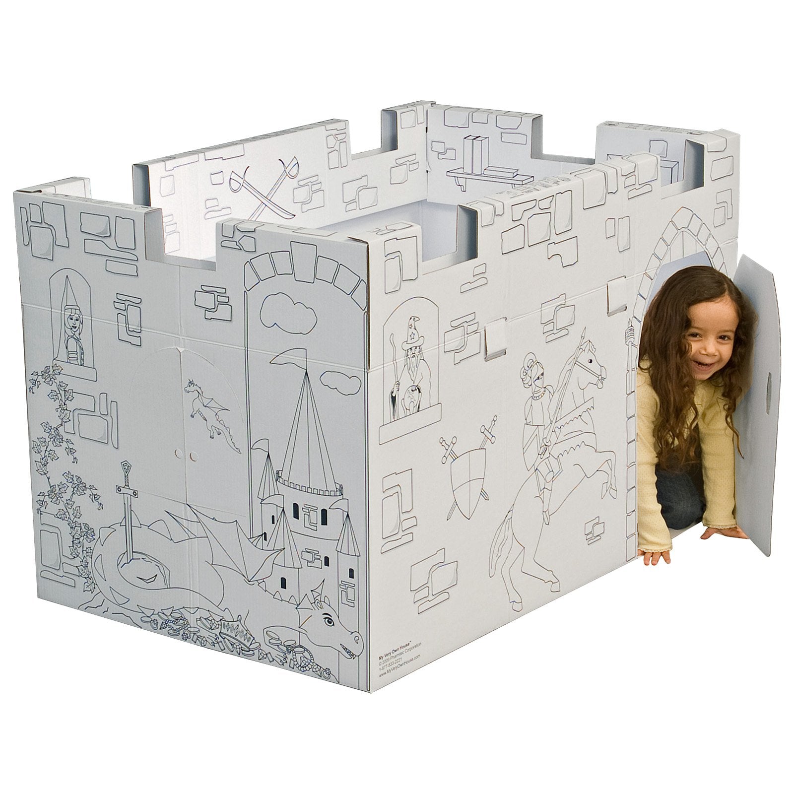 Pharmtec My Very Own Castle Cardboard Playhouse
