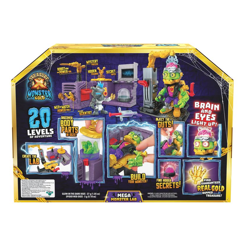 Treasure X Monster Gold - Mega Monster Lab - 20 Levels of Adventure - Will you find real gold dipped Treasure?