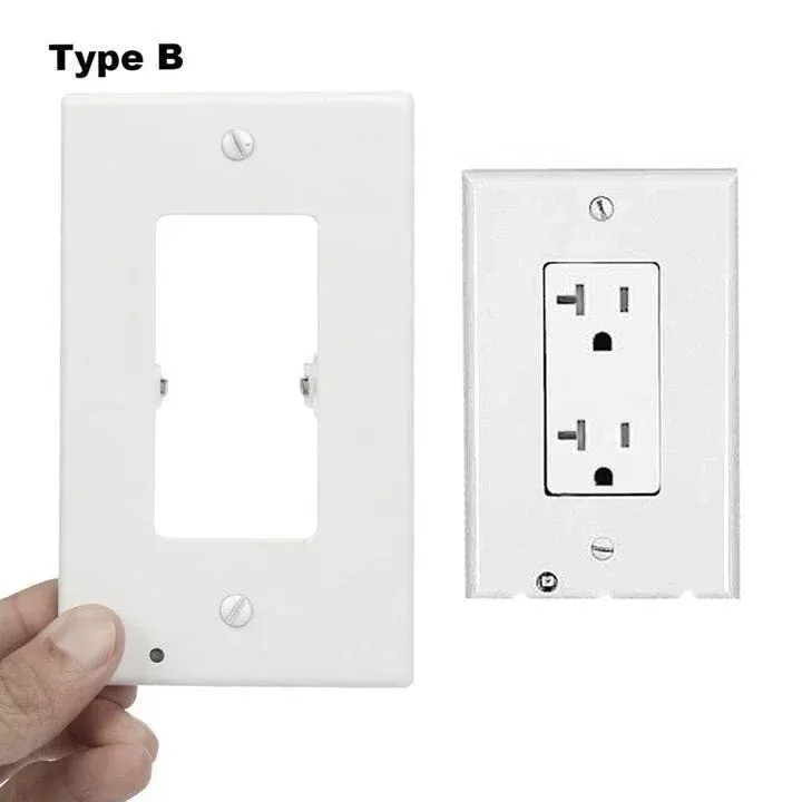 🔥 BIG SALE - 48% OFF🔥Outlet Wall Plate With Night Lights-No Batt