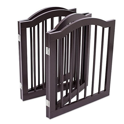 Internet's Best Dog Gate With Arched Top， 4 Panel 24 Inch