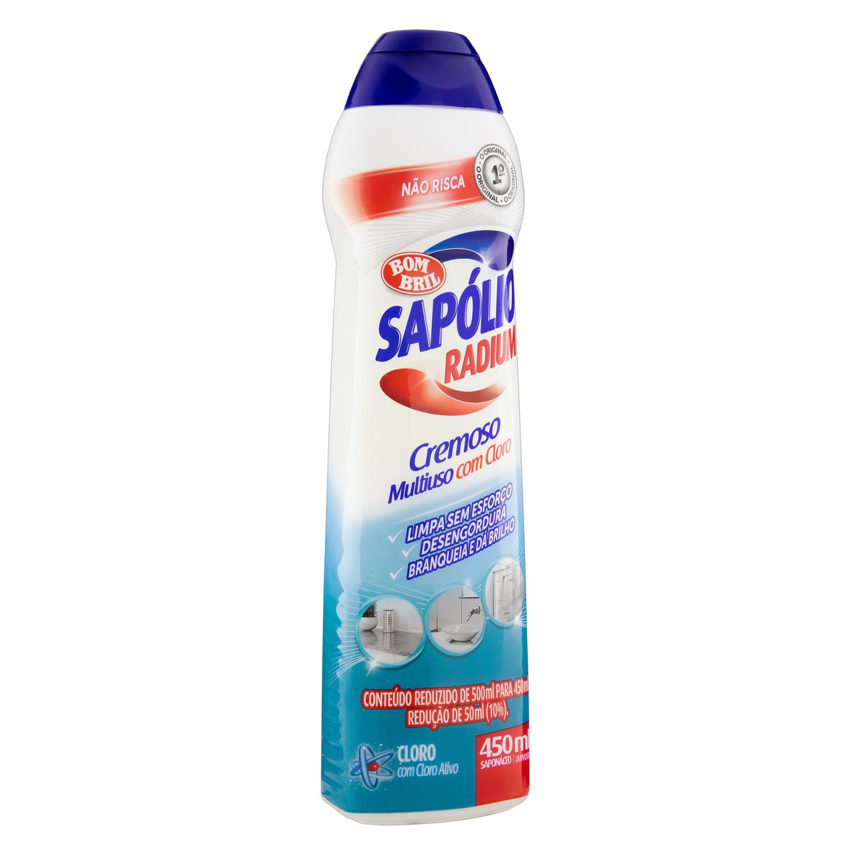 Limpador Multiuso Bombril, Sapolio, Cloro Ativo 450ml