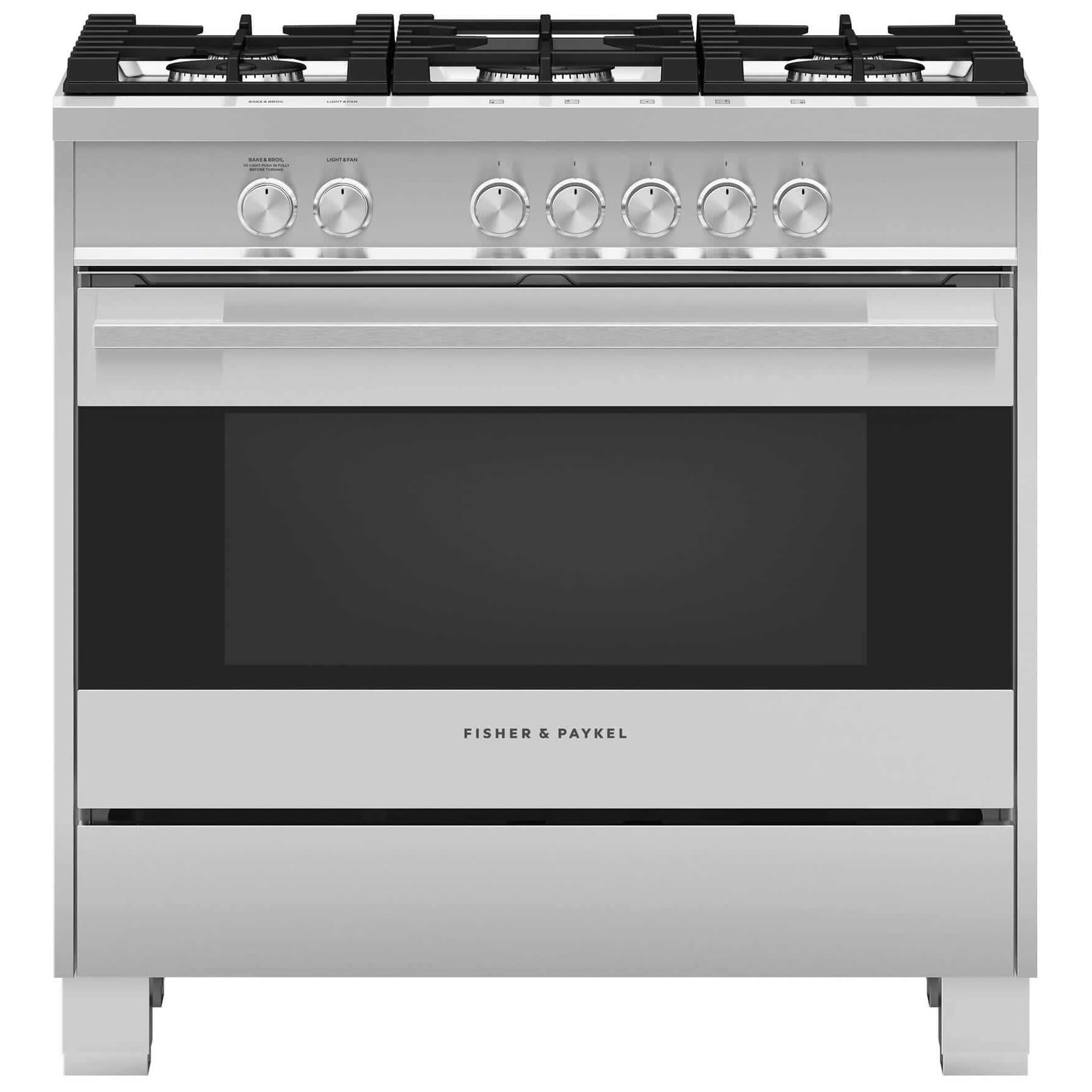 Fisher & Paykel 36-inch Freestanding Gas Range with AeroTech? Technology OR36SDG4X1