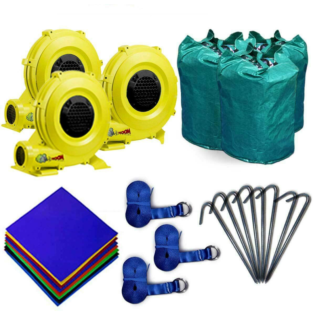 Pogo Bounce House Tropical Inflatable Trio