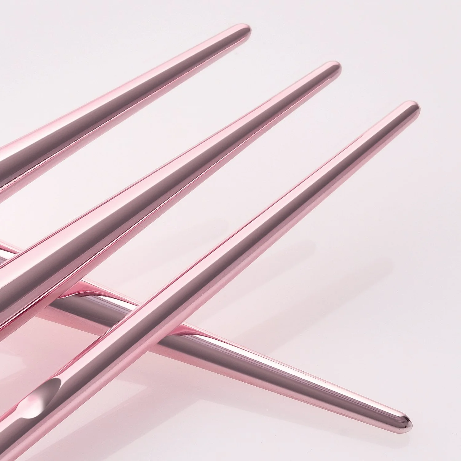 10 Piece Rose Gold Makeup Brush Set