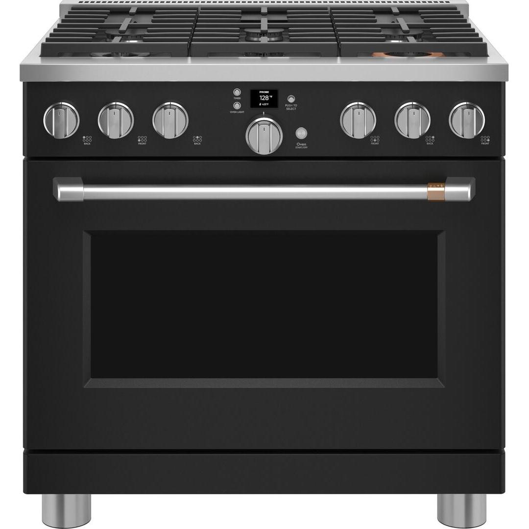 Caf¨¦ 36-inch Freestanding Gas Range with WI-FI Connect CGY366P3TD1