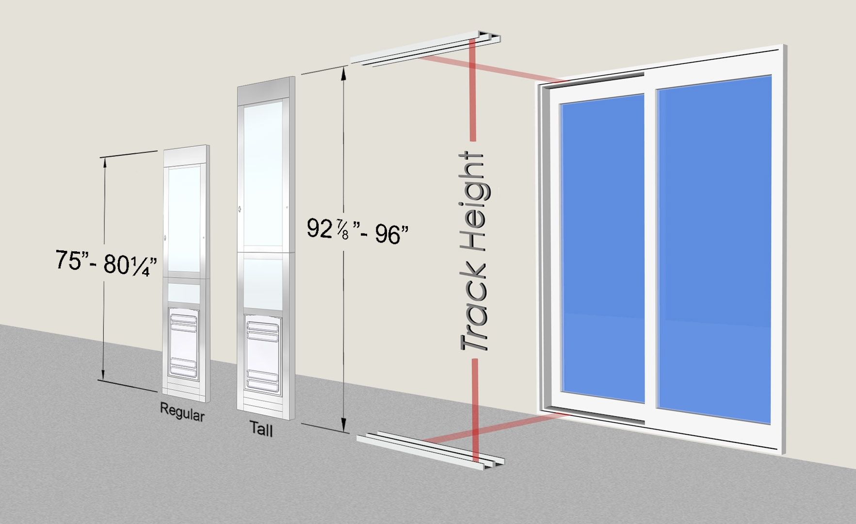 High Tech Pet Armor Flex Low-E Patio Door Regular Height - X-Large