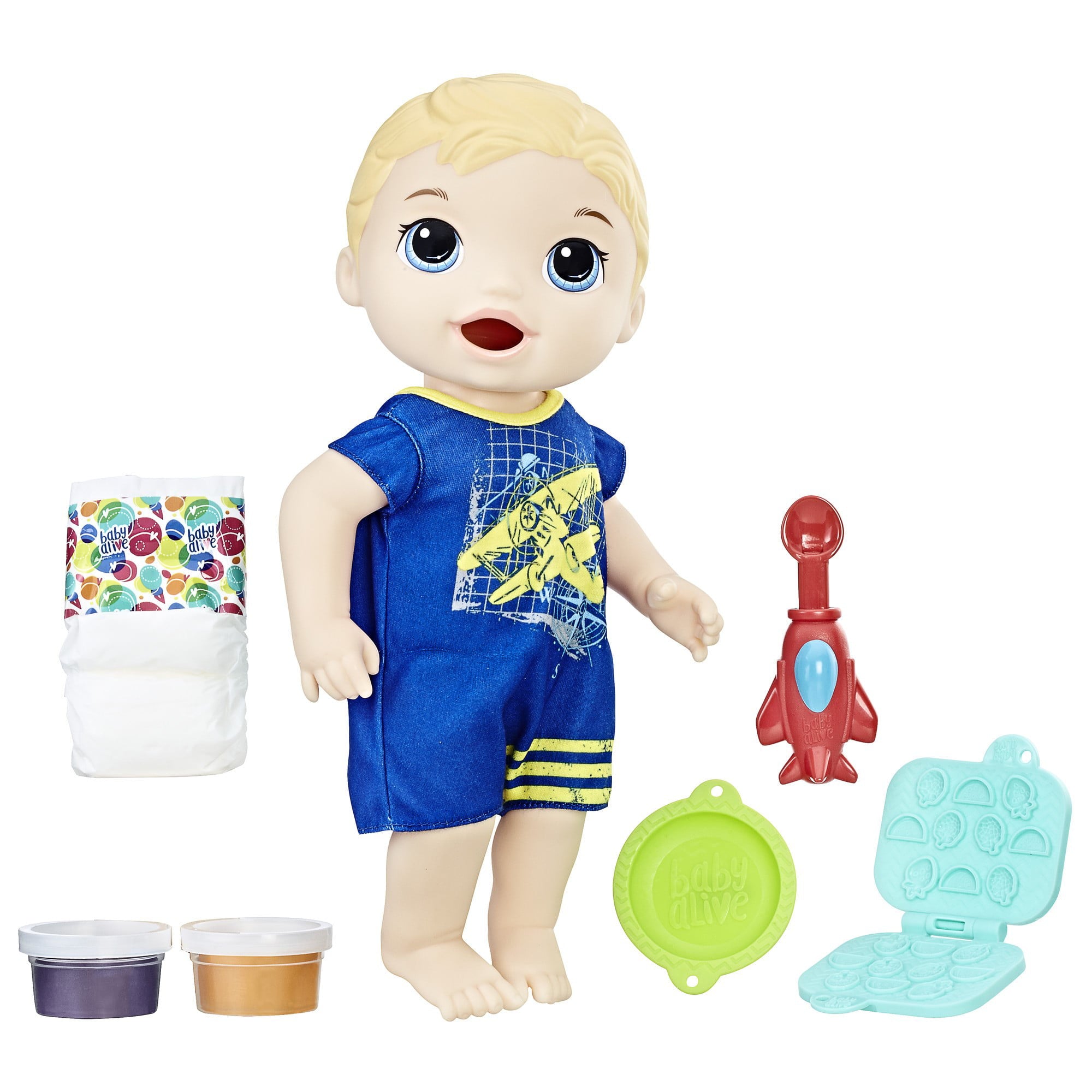 Baby Alive Super Snacks Snackin' Luke - Blonde Hair