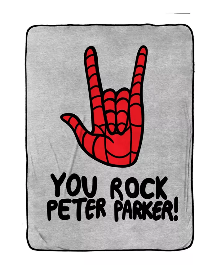 Jay Franco Spiderman You Rock Peter Parker Silk Touch Throw， 70