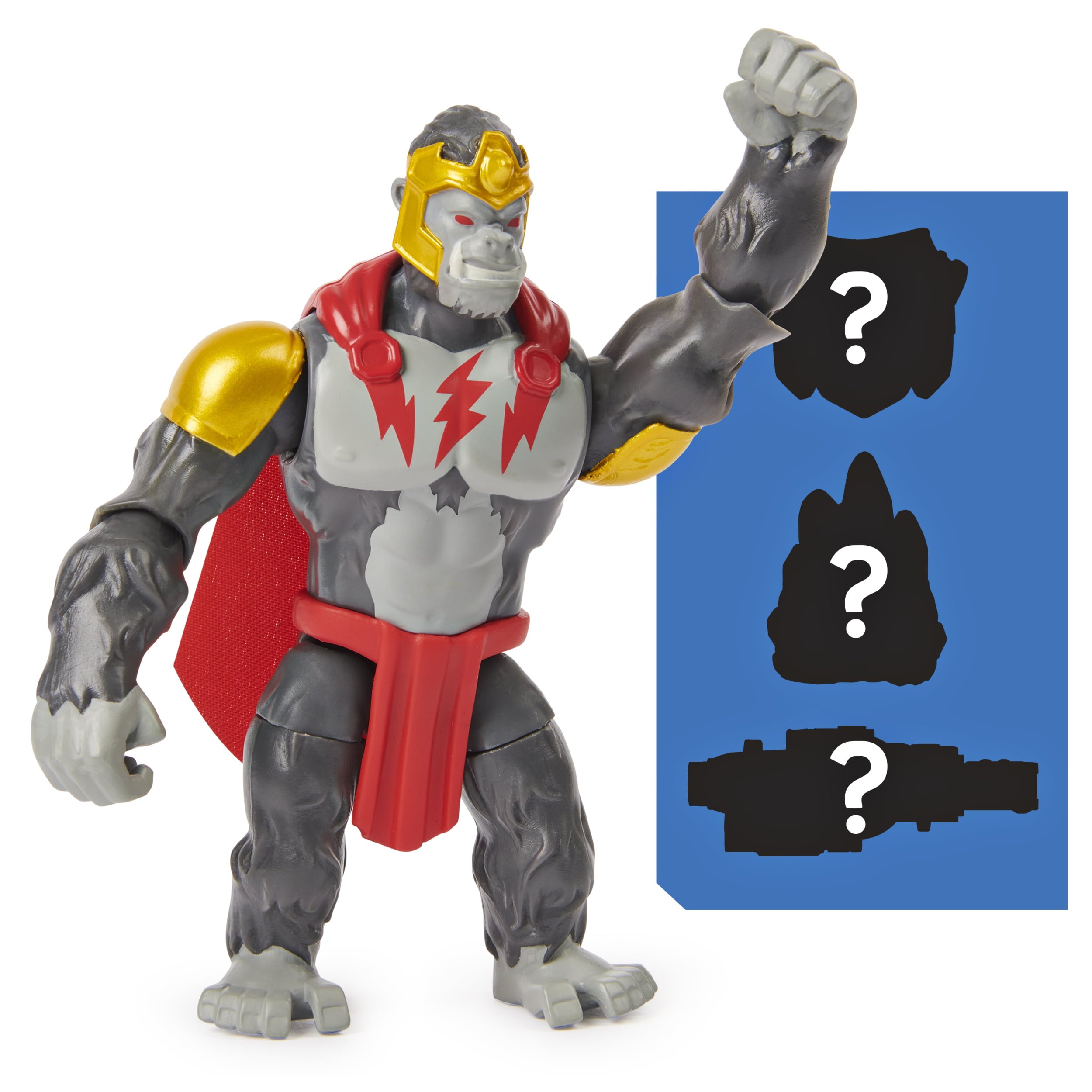 DC Comics 4-inch GORILLA GRODD Action Figure with 3 Mystery Accessories， Adventure 2