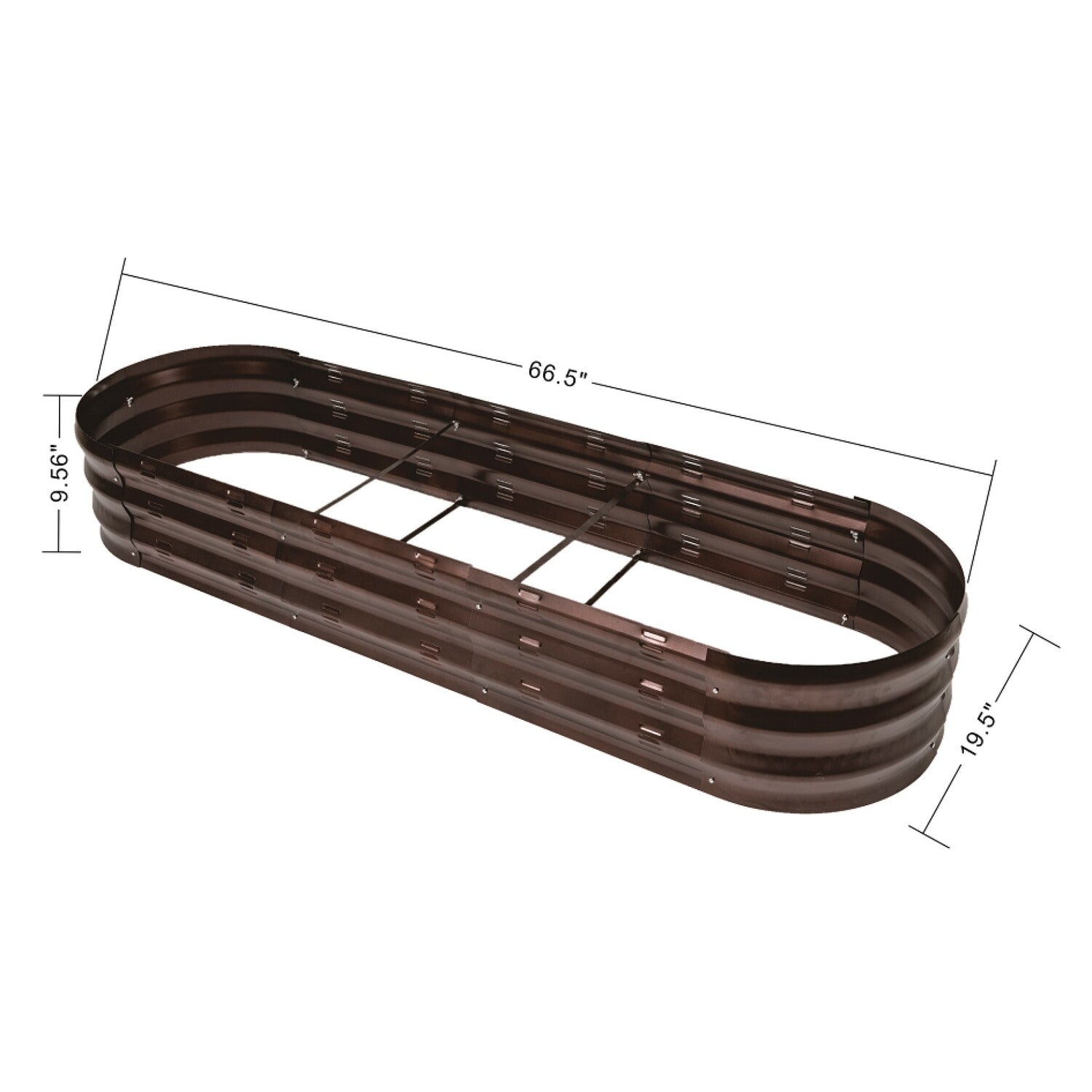 Metal Oval Garden Bed